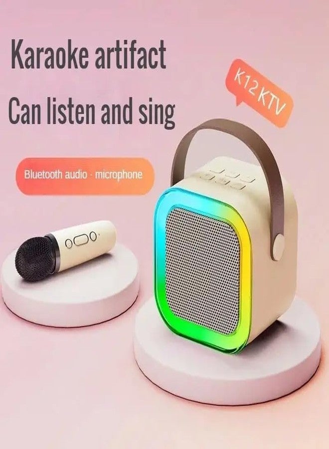 Onecado Bluetooth Speaker with Karaoke Mic System for Home Singing Magic Ai Voice Changer Portable Mini Wireless Speaker with Mike for House Parties Birthday Gifts Events - Image 5